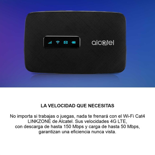 Router Wifi 4g Lte Portátil Recargable Alcatel Mifi Linkzone