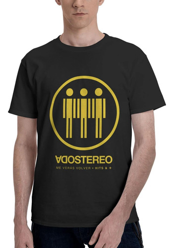 Playera Negra Soda Stereo - Iconos Musicales Hits +