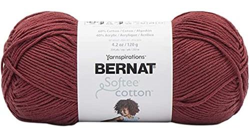 Bernat Softee Cotton Yarn, Warm Red