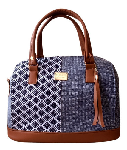 Bolsa Grande 3328 Yute Asa Desmontable Fabricante Mayoreo Color Azul Color De La Correa De Hombro Camel