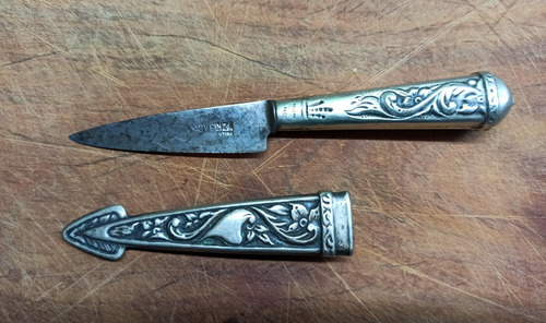 Antiguo Cuchillo Tandilero La Movediza En Alpaca (Usado)