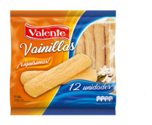 Pack X 3 Unid Galletitas  Vainilla 148 Gr Valente Ga Pro