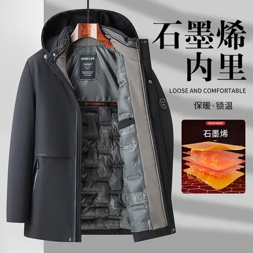 Abrigo Cálido De Algodón De Invierno Graphene Thermal Lock Para Hombre