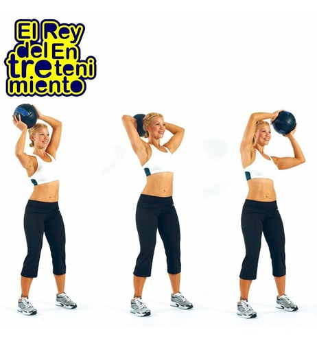 Imagen 4 de 7 de Balón Medicinal 5kg Medicine Ball Pelota C/ Peso - El Rey