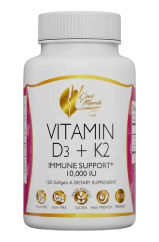 Vitamina D3+k2 Cocó March - Unidad a $156740