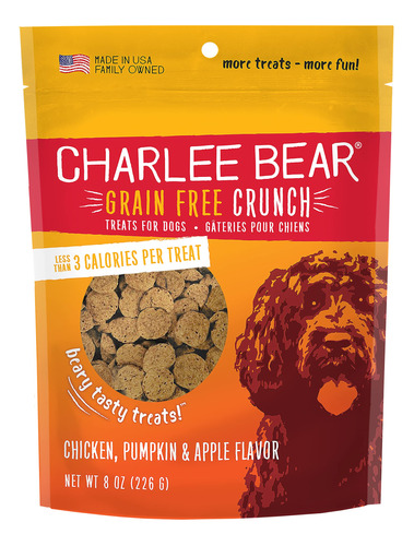 Charlee Bear Sin Grano Crujiente Con Oso, Calabaza Y Sabor A