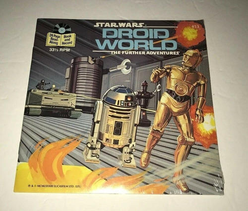 Star Wars Droid World Simple 7´ + Book Nuevo Cerrado