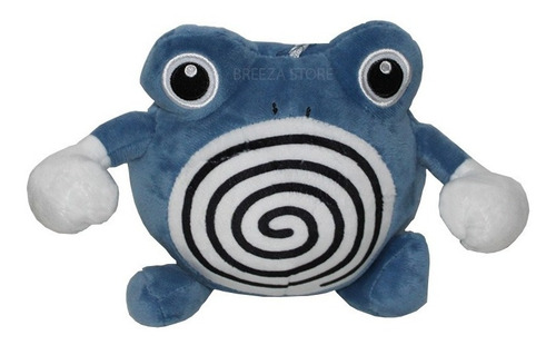 Imagem 4 de 6 de Pelucia Pokemon Poliwhirl Licenciado Importada 17 Cm