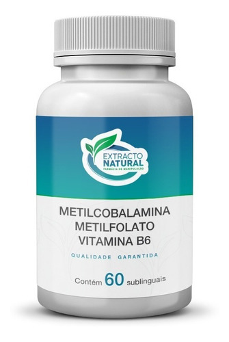 Metilcobalamina 1mg+metilfolato 1mg+b6 15mg 60cps Sublingual