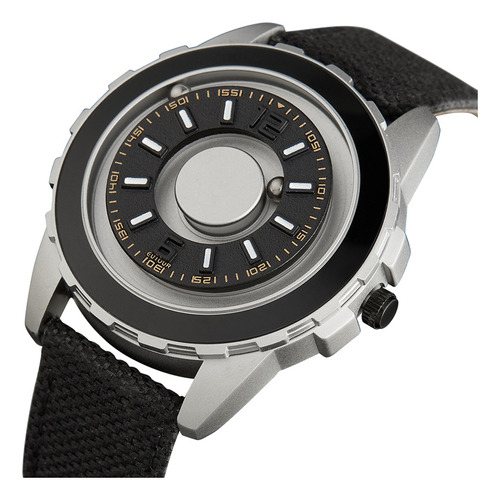 Relógio De Quartzo Magnético De Luxo Eutour E027 Cor da correia Black/White