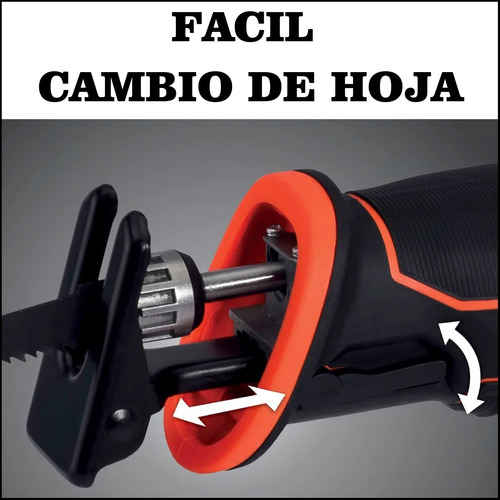 Imagen 6 de 10 de Sierra Sable Inalambrica Con Batería Recargable 18v Dowen