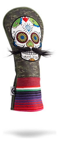 Le Sugar Skull Mustache Fairway Wood   Cover  Premium, ...