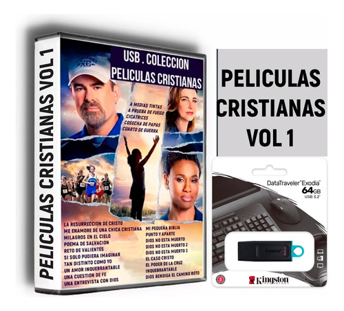 Usb 64gb Con Peliculas Cristianas Vol 1