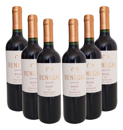 Vino Benegas Estate Wine Malbec Caja X 6 Unidades
