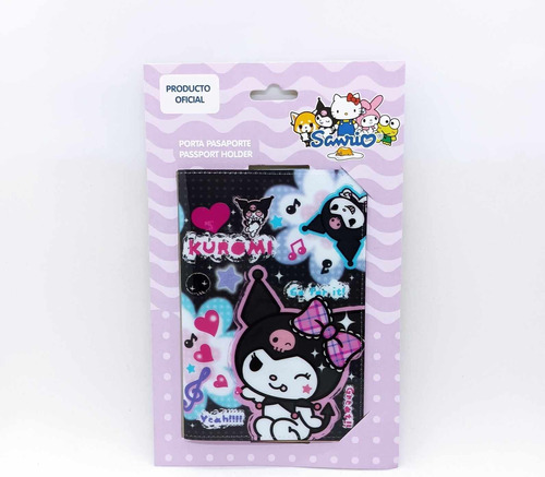 Porta Pasaporte Kuromi Sanrio Oficial