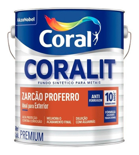 Coralit Zarcão Alta Proteção Proferro 3,6l