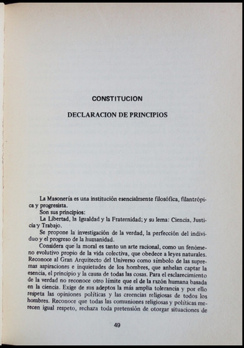 Masonería Reglamentos Generales Gran Logia Argentina 47n 702