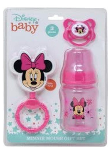 Cudlie Disney Baby Girl Minnie Mouse - Juego De Biberón, Son