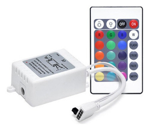 Controlador Remoto Ir De 24 Teclas Com Luz Led Rgb Com Contr