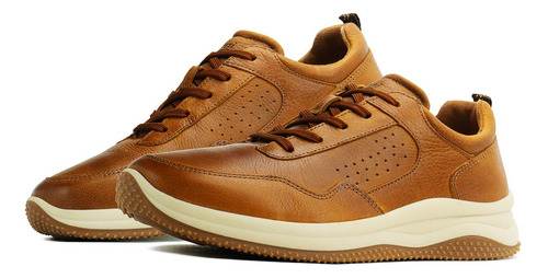 Tenis Urbano Flexi Tan Caballero Antiderrapante Casual 25-29