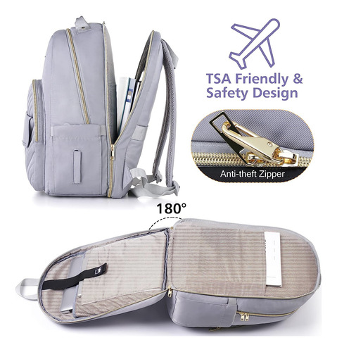 Mochila Portátil Para Computadora Mujer 15,6 Pulgadas