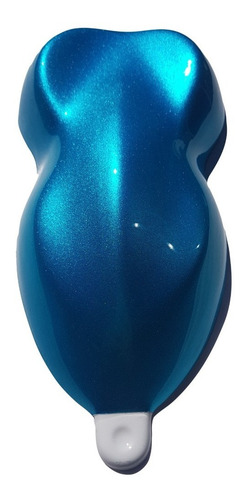 Imagen 4 de 7 de Pintura Candy Bicapa - Tinta Bicapa Candy X 1 Lt Azul Claro