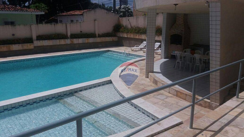 Excelente Apartamento Com 3 Dormitórios, Com Closet E Projetados À Venda, 100 M² - Candelária - Natal/rn - Ap0010