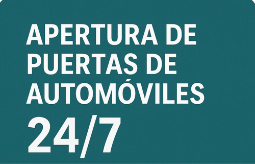 Apertura De Puertas De Automóviles ( Sin Daño )