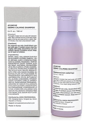 Ayunche Shampoo Calmante 2,1l Para Couro Cabeludo