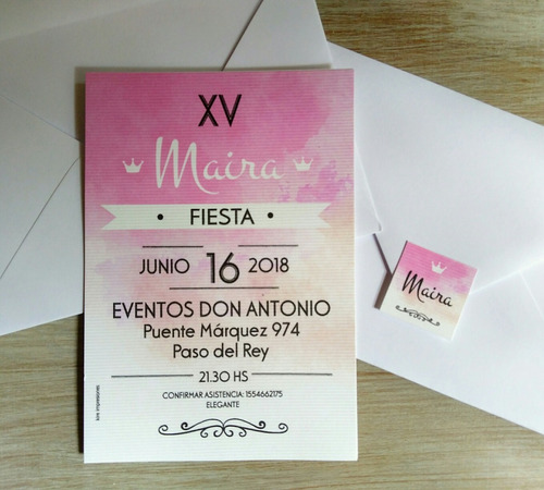 Invitaciones Tarjetas Casamiento Quince Años 15 Años