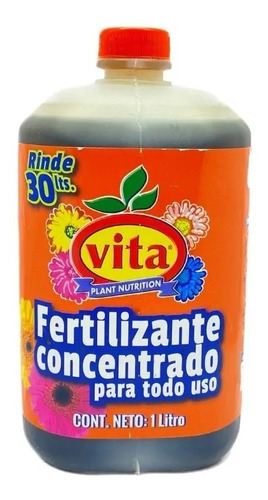 Fertilizante Concentrado Vita 1 Lt P/árboles Frutales Y Más