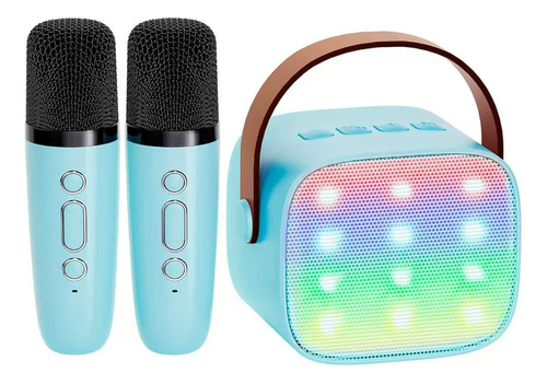 Kit De Karaoke Columna Mágica + Micrófonos Inalámbricos