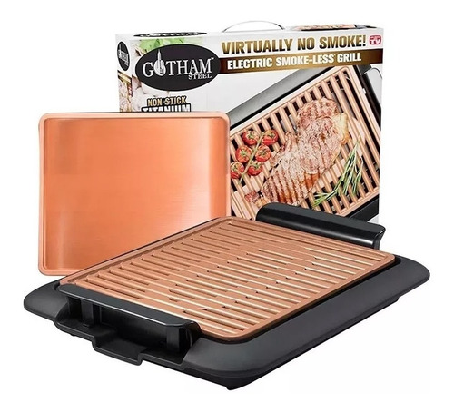 Parrilla Gotham Smokeless Grill + Plancha Original Tv