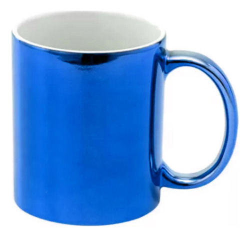 Taza Ceramica Espejada Azul Sublimable Sublimar