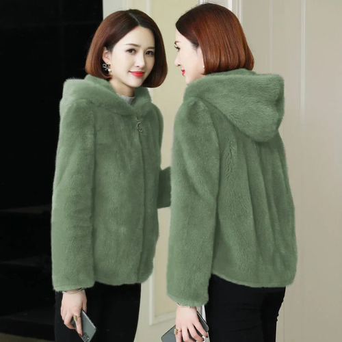 Sudadera Con Capucha Cálida De Forro Polar Para Mujer, Moda De Invierno, Estilo Comun