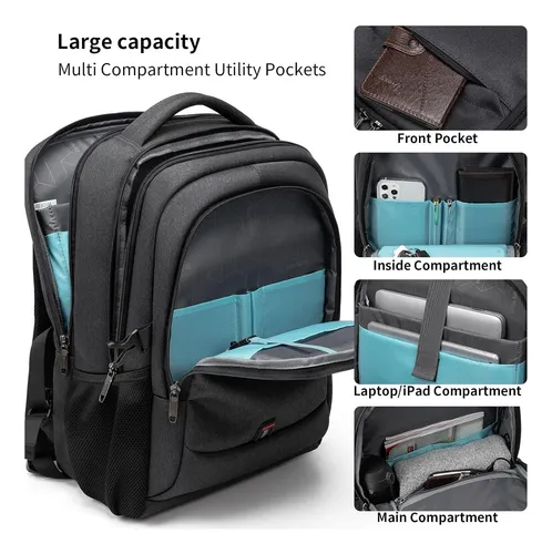 Duslang Mochila Para Portátil De 17 Pulgadas Para Viajes...