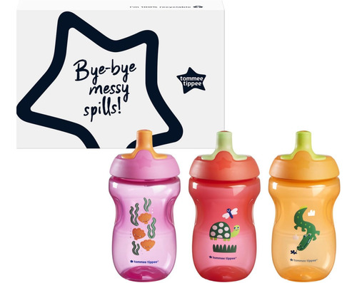 Botella De Agua Tommee Tippee Sporee, Para 12 M+, 10 Oz, De