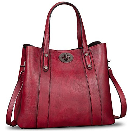 Bolsos De Cuero Genuino Para Mujeres Satchel Purses Bolsa De