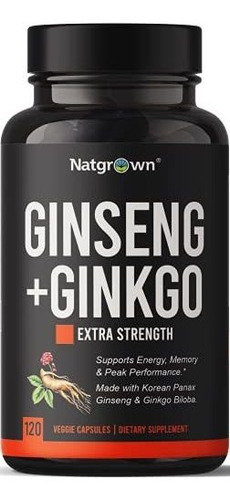 Panax Ginseng + Ginkgo Biloba - Cápsulas Complejas - Con Sup