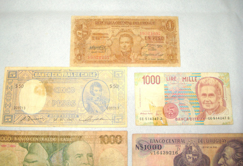 Lote De Billetes Extranjeros Parta Coleccionar (x9u.) (Usado)
