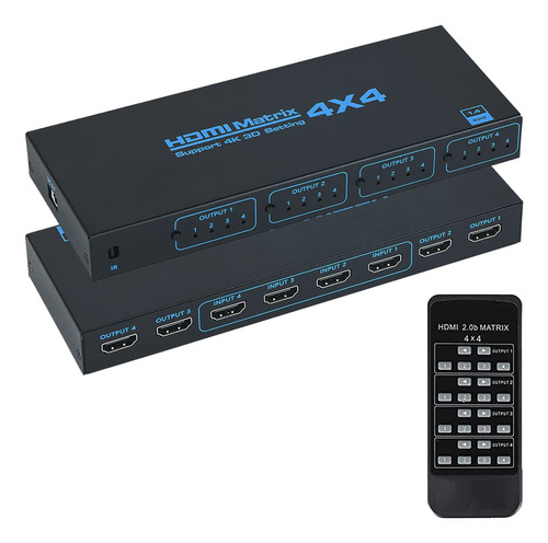 Matriz Hdmi 4x4, Interruptor De Matriz Hdmi 4 En 4 Salidas C