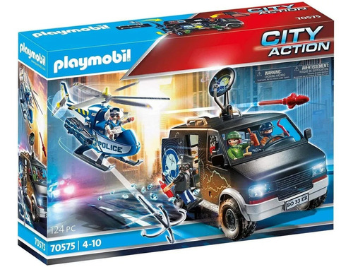 Playmobil® 70575 Persecución En Helicóptero Original