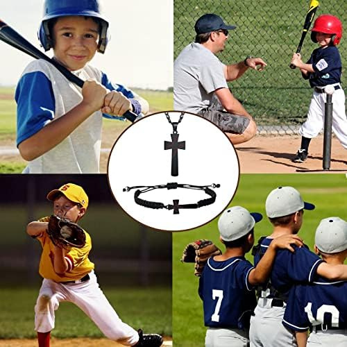 Juego De 2 Collares De Béisbol Para Niños Y Pulseras De Béis