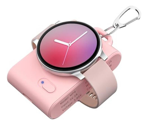 Powerbank Portatil Para Samsung Watch 6 Classic 5 Pro Rosa