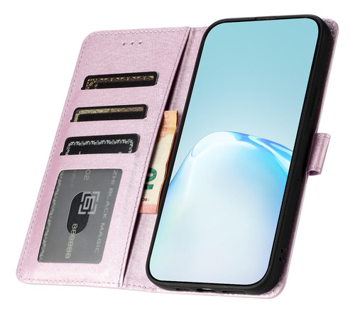 Funda De Piel Tipo Cartera Para Samsung Galaxy S23 Ultra/a54 5g/a34 5g, Con Correa Para La Muñeca Y Ranuras Para Tarjetas, Funda Abatible