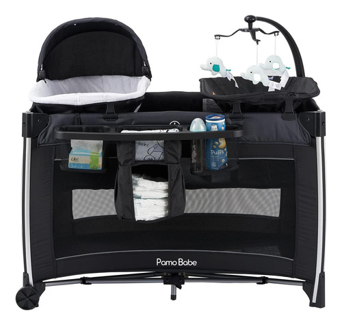 Pamo Babe 4 En 1 Baby Playards Con Bassyet & Changing Table,
