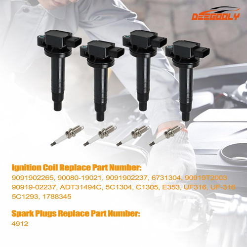 Degooly 4pcs Uf-316 Pack De Infigrada Pack Y Bkr5egp Iridio