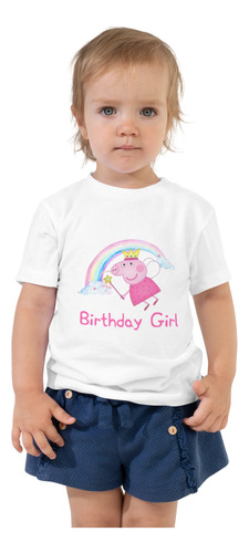 Polera Peppa Pig Birthday Girl