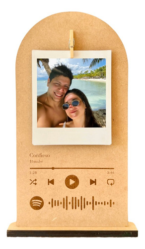 Cuadro Con Código Spotify (para Foto Estilo Polaroid)