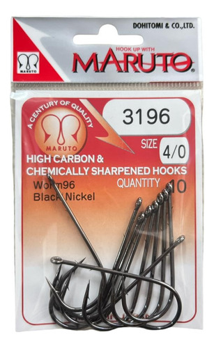 Anzuelo Maruto Worm 3190 #4/0 #5/0 10pcs